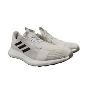 Adidas Shoes Mens 13 Athletic Trainer Senseboost Go Running Sneakers White Black
